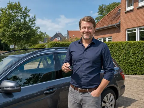 Verkäufer aus Gifhorn mit dem verkauften Fahrzeug